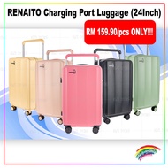 RENAITO Charging Port Luggage (24Inch) / RENAITO port pengecasan Bagasi (24Inch)