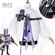 Arknights cosplay Contrail cosplay costume and wig shoes