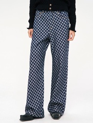 【幾何】新中式復古中國風  直筒牛仔褲