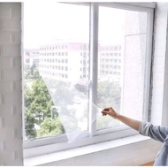 Anti-Mosquito Window Net Mesh Curtain 130X150CM - WHITE