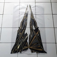 Stiker Striping Motor Jupiter Z Robot 2010 Hitam Gold Sticker Lis Body