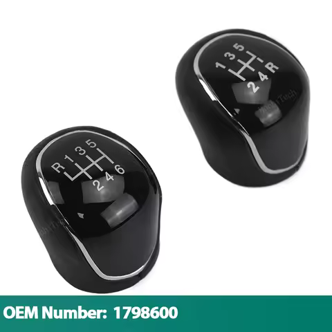 5/6 Car Gear Shift Knob Lever Stick Head for Ford S-Max C-Max Kuga Galaxy Mondeo 4 Mk4 Transit Tourn