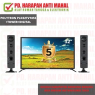 POLYTRON PLD32TV1855 +TOWER+DIGITAL/TV LED 32IN POLYTRON/ POLYTRON