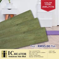 9 pcs / 23 sqft Laminated Floor Board (Color Code: AWL7174)