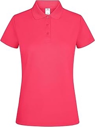 Women's Ps160w-bogan Polo Mujer Manga Corta Colour Fluor Coral Talla L Short Sleeve Polo Shirts, Flu