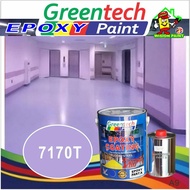 7170T Epoxy paint ( GREENTECH PAINT ) Cat Lantai ( 5L or 1L )( EPOXY Paint + Hardener ) EPOXY FLOOR / WATERPROOF