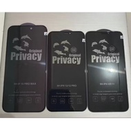 LAYAR Anti-Scratch Tempered Glass Spy TG Privacy 9H Dark Black Premium Screen Protector Vivo Y01 Y02