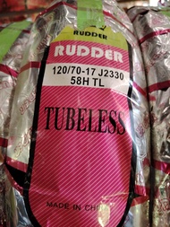 RUDDER 120/70-17 TUBELESS TIRE