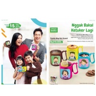 Tupperware mug / tupperware Family mug set contains 4
