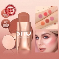 Matte Blush Stick With Shinmer Waterproof Long Lasting For Cheeks Eyes Lip Make-up For Women S5a8