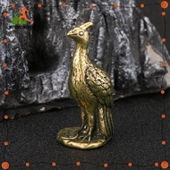 [Buymorefun] Brass Peacock Ornament Miniature Peacock Sculpture for Bedroom Decoration