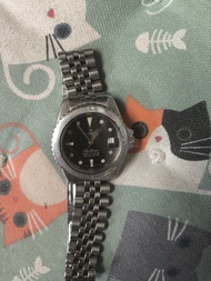 Edox Skydiver 300m 自動機械錶70-80年代依度表带不是原装其他全原装表