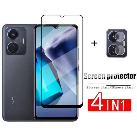Full Cover Glass For Vivo T1 Screen Protector For Vivo T1 Snapdragon 680 Tempered Glass HD Protectiv