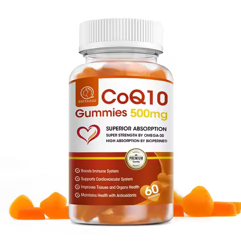 BBEEAAUU CoQ10 500mg gummies - Coenzyme Q10 supplement, CoQ10 Gummies Antioxidant for Heart Health a