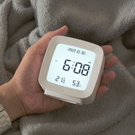 Simple LCD clock Compact and convenient alarm clock Children's student bedside clock Temperature and