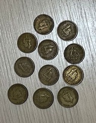 珍藏 香港貨幣 男人頭 英皇喬治六世 香港一毫 1948 - 1950 Hong Kong Coin King George the 6th cents