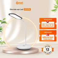 Đèn Học LED Comet CT175 5W Để Bàn Làm Việc Đọc Sách Chống Cận Thị 3 Màu Ánh Sáng Cảm Ứng
