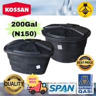 Polytank Poly Tank KOSSAN 200GAL (N150)  PE WATER TANK TANGKI AIR BULAT SEGI EMPAT Sirim