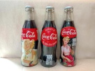 日本 可口可樂 Coca Cola 250ml 250毫升 100週年紀念瓶 100周年 曲線瓶 包膠瓶 玻璃瓶 紅蓋