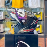 หมวกกันน็อค เปิดคาง /Raiden Flip Up Defence Metal Grey **เลือกขนาดได้**