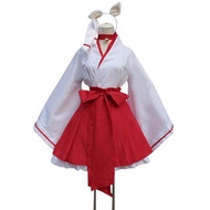 S-5XL cỡ lỡn Anime Nhật Bản kikyo Kimono cosplay trang phục Miko nữ trang phục cáo Linh Hồn kitsune
