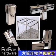 Inner Diameter 25x25mm/30x30mm Square Pipe Connector Joint Stainless Steel Connector Fastener Galvan