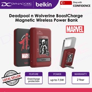 BELKIN BPD004qcBR-DY Deadpool n Wolverine BoostCharge Magnetic Wireless Power Bank 5K+Stand