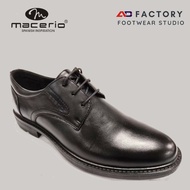 MACERIO MEN SHOES ~ M30260 Men PU Lace Shoe - BLACK