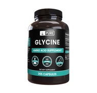 Pure Original Ingredients Glycine (365 Capsules) No Magnesium Or Rice Fillers, Always Pure, Lab Veri