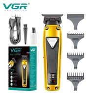 VGR Retro oil head electric high power hair clipper digital display shaving push V-913
