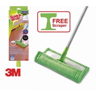 3M Scotch-BriteTM Awarded Super Mop Microfiber Mop 360, with Free Scrapper Mop Lantai Basah Dan Keri