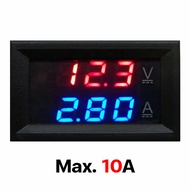 จอแสดงไฟแบตเตอรี่ DC 0V - 100V + R Shunt วัดความจุแบตเตอรี่ จอวัดไฟ วัดแอมป์ 10A50A100A (LED-03)