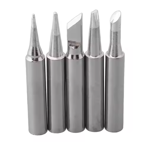 5pcs Lead-Free Welding Solder Tip Soldering IronTip Replacement 936 Soldering Iron Tip Welding Head