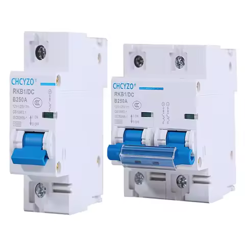 1P 2P DC Breaker 12V 24V 36V 48V 96V 120V DC Circuit Breaker 100A 200A 250A Solar Battery Protector