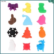 🎄 12Pcs Assorted Color Suction Cup Wine Glass Markers Silicone Labels for Party Recognition