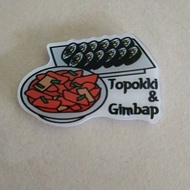 Topokki & Gimbap Fridge Magnet