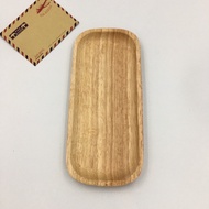 Oval Tray Wooden Silver Size 4x9 Inches