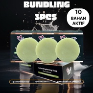 BUNDLING 3 sabun pemutih badan dan wajah ampuh permanen perfect brightening soap dna salmon by Akiof