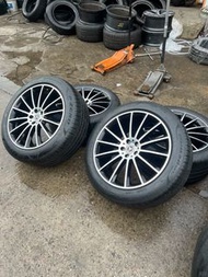 Mercedes W206W223 原廠多輻黑銀車面 21 吋拆車呔鈴 馬牌 SportContact6 成套輪胎 直裝 CES 級免墊片升級