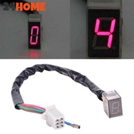 24HOME Universal Motorcycle Digital Gear Indicator LED 5 Digital Display Speedometer Indicator Motor
