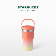 Starbucks Stainless Steel Orange & Yellow STANLEY Cold Cup 20oz. ทัมเบลอร์สตาร์บัคส์สแตนเลสสตีล ขนาด