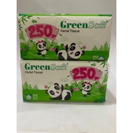 GREEN FACIAL TISSUE 250gr pack of 7 pcs