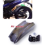 YAMAHA Y16ZR Y15ZR V1 V2 HUGGER REAR WITH BRACKET CARBON Y15 Y16 INNER MANGAT MUDGUARD BELAKANG COVE