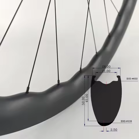 700c Gravel Bike Ratchet Carbon Wave Road Wheels Disc Brake Tubeless Bicycle Wheelset Aero Asymmetri
