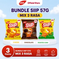 Siip Bites Mix Bundle 3 Flavors 57g Contents 3 | Cheese Chocolate Roasted Corn | Vegetable Snacks Or