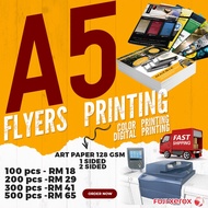 Flyers A5 color printing 128gsm art paper