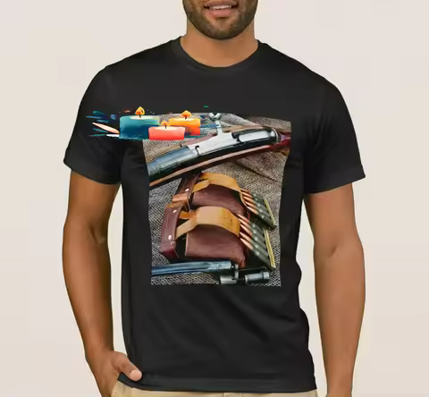 Vintage 1939 Soviet Russia Army Mosin–Nagant Rifle Sniper T Shirt. Short Sleeve 100% Cotton Casual T