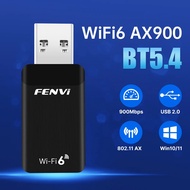 WiFi 6 AX900 BT5.4 USB WiFi Adapter 900Mbps 802.11ax Wireless WiFi Dongle Ethernet Receiver Network 