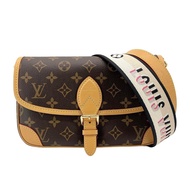 Louis Vuitton Daine 帆布印花肩背/斜背二用包（M45985-咖） _廠商直送