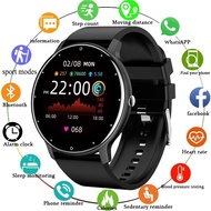 LIGE 2021 ใหม่สมาร์ทนาฬิกาผู้ชายหน้าจอสัมผัสเต็มรูปแบบกีฬาฟิตเนสนาฬิกา IP67 บลูทูธกันน้ำสำหรับ Android ios smartwatch ผู้ชาย + กล่อง